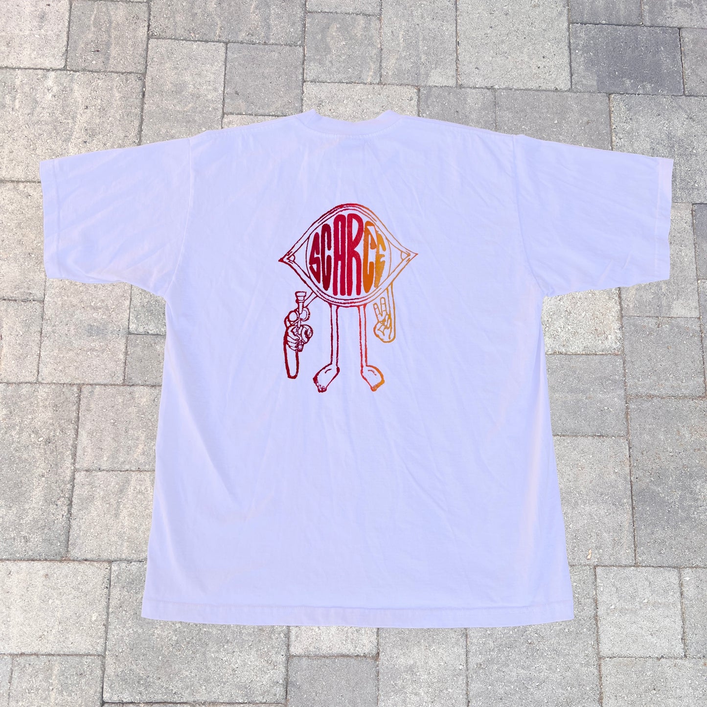 Scarce Cyclops Hand Printed Tee (Sunset Fade)