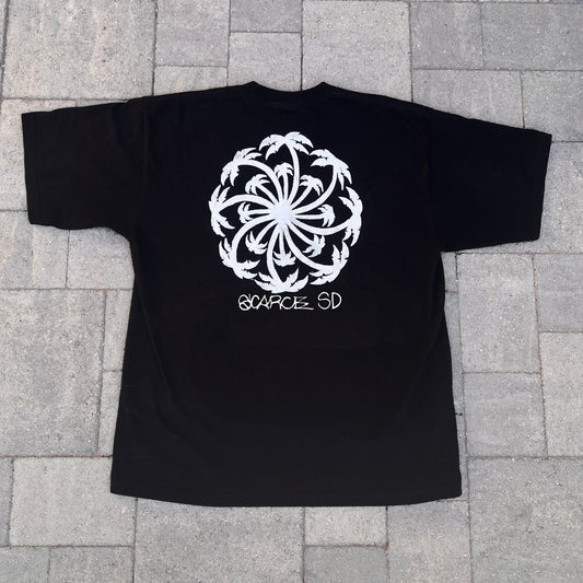 Scarce "Palm Swirl" Tee (Black & White)