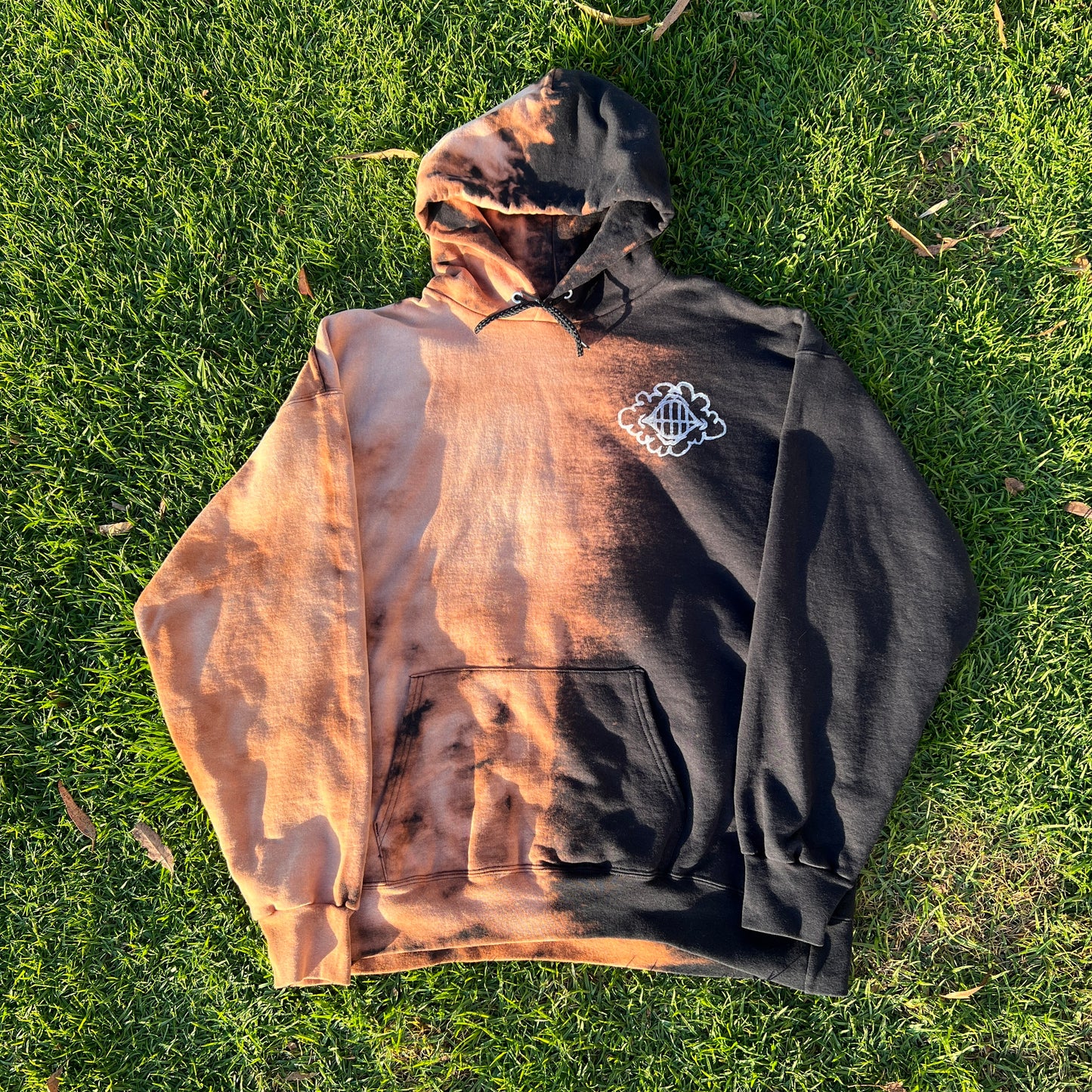 Large: 1/1 Bleach Dyed Scarce Hoodie