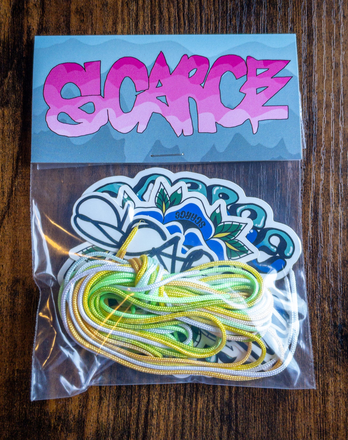 Scarce String 6 Pack (Lime Green Fade)
