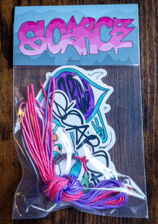Scarce String 6 Pack (Hot Pink/ Purple Fade)