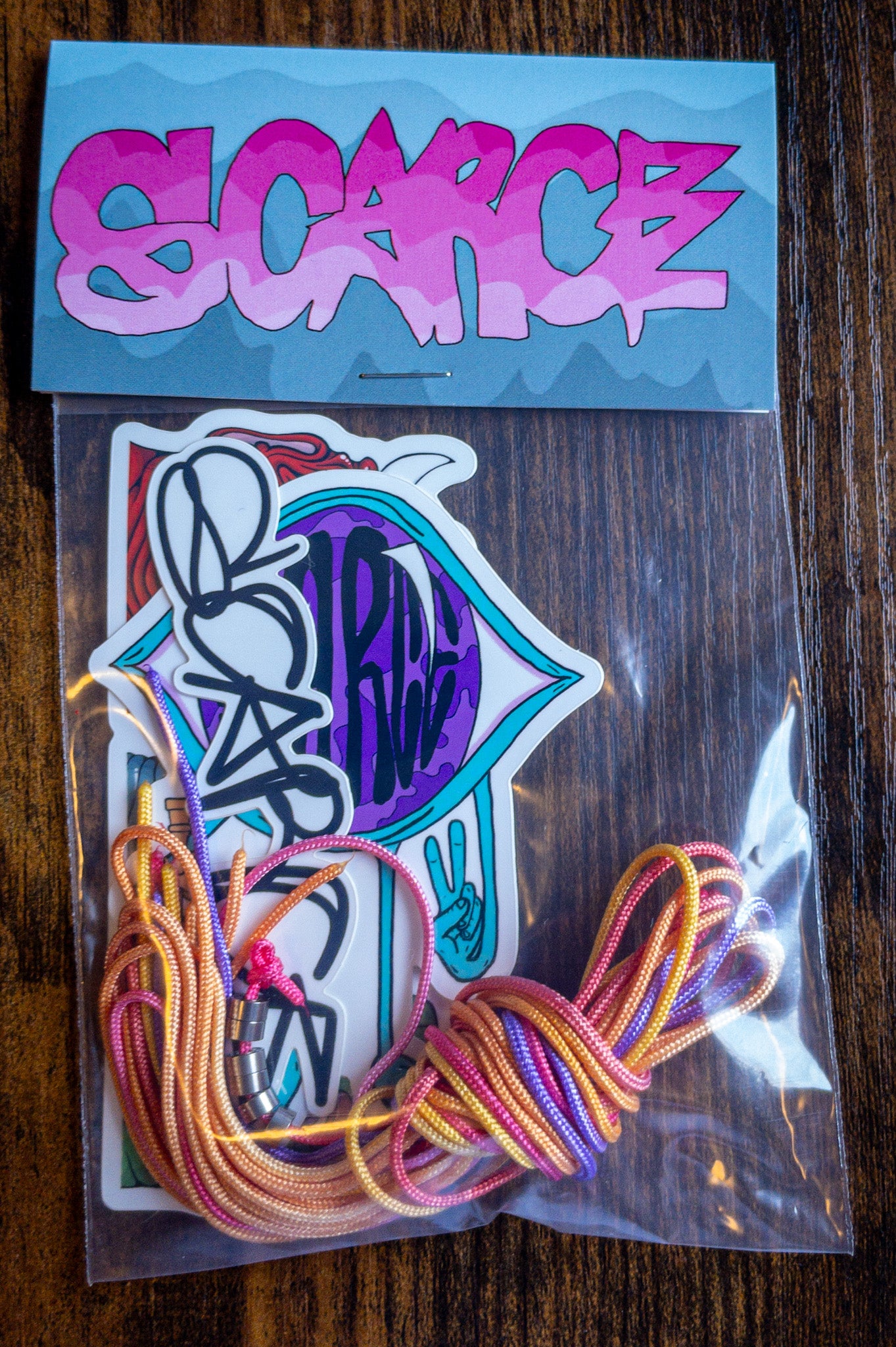 Scarce String 6 Pack (Purple/ Pink and Fire Fade)