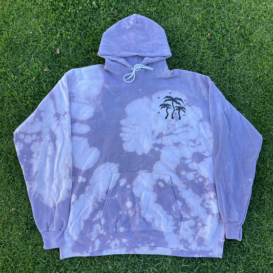 XL: 1/1 Hand Dyed and Bleach Dyed Scarce Hoodie